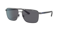 Shiny Gunmetal Square Frame